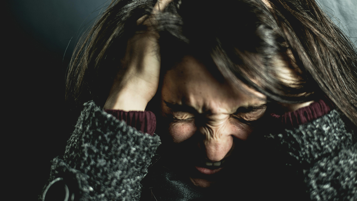 young woman showing frustration